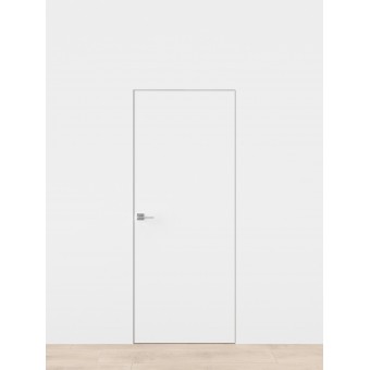 Дверь IN 9  42мм (Скрытый короб) алюм.кромка с 4-х сторон (ЧЕРНАЯ) Без покрытия (под покраску)