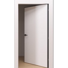 Дверь IN9/U9 REVERSE (Скрытый короб) алюм.кромка с 4-х сторон (хром) Без покрытия (под покраску)