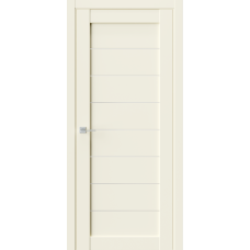 Дверь RE 48 Бежевый EmLayer (Белое сатинат)