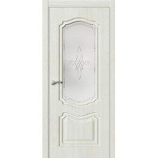 Дверь Эмилия ДО Альба (Белое сатинат)