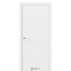 Межкомнатная дверь Emlayer белая, гладкое покрытие (АБС Кромка белая)