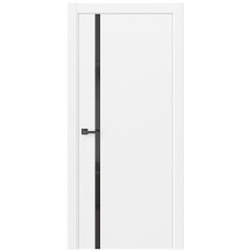 Дверь Стелла 3 CV Белый EmLayer (Черное лакобель)