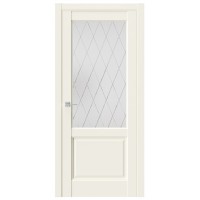 Дверь SE 4 (стекло 4) EmLayer (Белое сатинат)