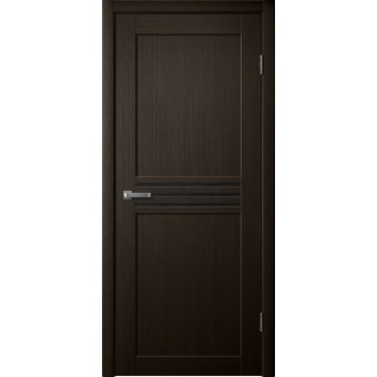 Дверь Fly Doors LA STELLA 237 Дуб мокко (Стекло черное)