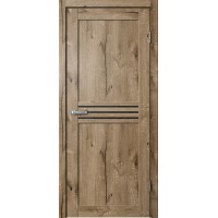 Дверь Fly Doors LA STELLA 237 Дуб пацифик (Стекло черное)