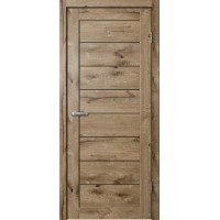 Дверь Fly Doors LA STELLA 242 Дуб пацифик (Стекло черное)