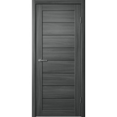 Дверь Fly Doors LA STELLA 242 Ясень графит (Стекло черное)