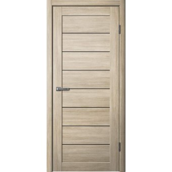 Дверь Fly Doors LA STELLA 242 Ясень латте (Стекло черное)