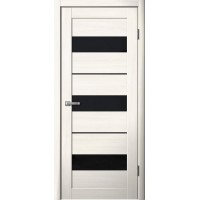 Дверь Fly Doors LA STELLA 200 Ясень Снежный (Стекло черное)