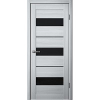 Дверь Fly Doors LA STELLA 200 Ясень Пепельный (Стекло черное)