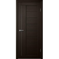 Дверь Fly Doors LA STELLA 201 Дуб мокко (Стекло черное)