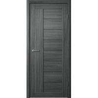 Дверь Fly Doors LA STELLA 201 Ясень графит (Стекло черное)