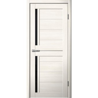 Дверь Fly Doors LA STELLA 202 Ясень Снежный (Стекло черное)