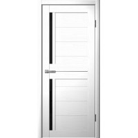 Дверь Fly Doors LA STELLA 202 Ясень белый (Стекло черное)