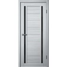 Дверь Fly Doors LA STELLA 203 Ясень Пепельный (Стекло черное)