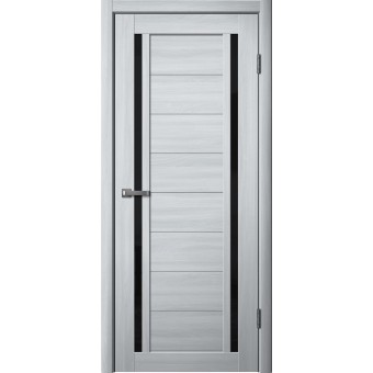 Дверь Fly Doors LA STELLA 203 Ясень Пепельный (Стекло черное)