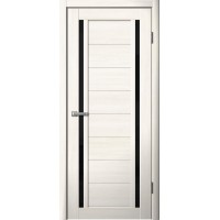 Дверь Fly Doors LA STELLA 203 Ясень Снежный (Стекло черное)