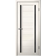 Дверь Fly Doors LA STELLA 203 Ясень Снежный (Стекло черное)