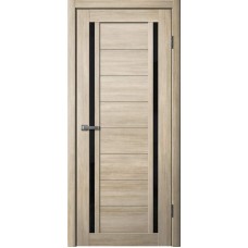 Дверь Fly Doors LA STELLA 203 Ясень латте (Стекло черное)