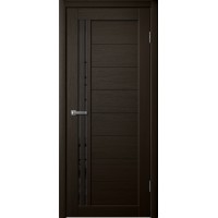 Дверь Fly Doors LA STELLA 270 Дуб мокко (Стекло черное)