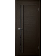 Дверь Сибирь Профиль Fly Doors 270 Дуб мокко (Стекло черное)
