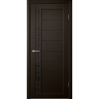 Дверь Fly Doors LA STELLA 270 Дуб мокко (Стекло черное)