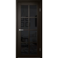 Дверь Сибирь Профиль Fly Doors 271 Дуб мокко (Стекло черное)