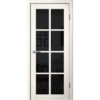 Дверь Fly Doors LA STELLA 271 Ясень Снежный (Стекло черное)