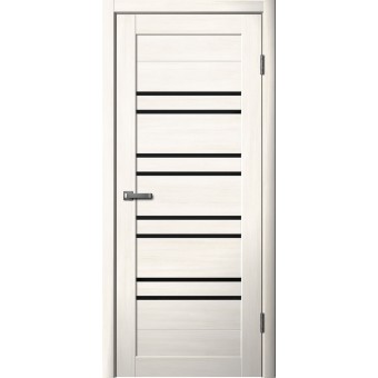 Дверь Fly Doors LA STELLA 282 Ясень Снежный (Стекло черное)