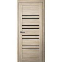 Дверь Fly Doors LA STELLA 282 Ясень латте (Стекло черное)