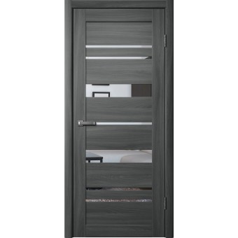 Дверь Fly Doors LA STELLA 283 Ясень графит (Зеркало)