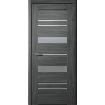 Дверь Fly Doors LA STELLA 283 Ясень графит (Стекло сатин)