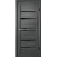 Дверь Fly Doors LA STELLA B01 (293) Ясень графит (Стекло черное)