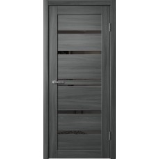 Дверь Fly Doors LA STELLA B01 (293) Ясень графит (Стекло черное)