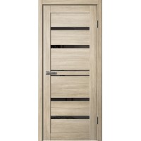 Дверь Fly Doors LA STELLA B01 (293) Ясень латте (Стекло черное)