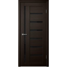 Дверь Сибирь Профиль Fly Doors B04 (217) Дуб мокко (Стекло черное)