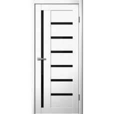 Дверь Сибирь Профиль Fly Doors B04 (217) Ясень белый (Стекло черное)