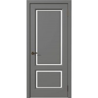 Дверь ЦДО 490 Серая (стекло светлое матовое)