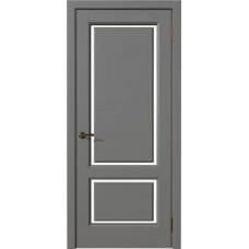 Дверь ЦДО 490 Серая (стекло светлое матовое)