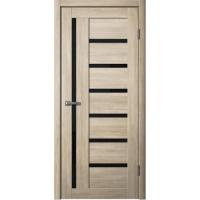 Дверь Fly Doors LA STELLA B04 (217) Ясень Латте (Стекло черное)