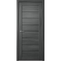Дверь Fly Doors LA STELLA 242 Ясень графит (Стекло черное)