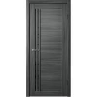Дверь Fly Doors LA STELLA 270 Ясень графит (Стекло черное)