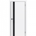 Белые двери с черной алюминиевой кромкой Белые двери с черной алюминиевой кромкой