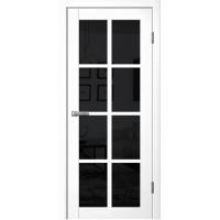 Дверь Fly Doors LA STELLA 271 Ясень белый (Стекло черное)