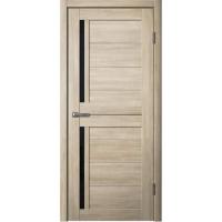 Дверь Fly Doors LA STELLA 202 Ясень латте (Стекло черное)
