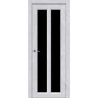 ДВЕРЬ MARTDOORS M8 Ирида Бетон Снежный Лакобель Черный