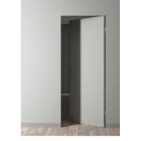 Дверь IN9 Invisible 900х2300 58мм под покраску (скрытый короб) АЛЮМ. КРОМКА ХРОМ с 4-х СТОРОН (REVERSE)
