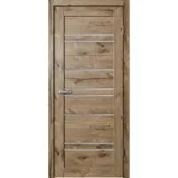 Дверь Fly Doors LA STELLA B02 (294) Дуб пацифик (Стекло сатин) . Сибирь Профиль Fly Doors B02 (294) Дуб пацифик (Стекло сатин)
