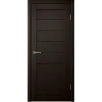 Дверь Fly Doors LA STELLA 242 Дуб мокко (Стекло черное)