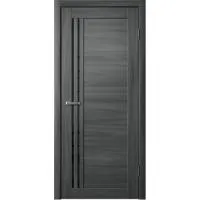 Дверь Fly Doors LA STELLA 270 Ясень графит (Стекло черное)